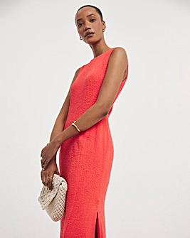 Whistles Erin Texture Midi Dress