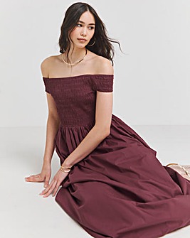 Nobody's Child Plum Bardot Amanda Midaxi Dress