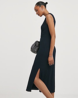 Whistles Erin Texture Midi Dress