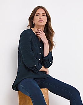 Julipa Textured Half Button Shirt