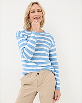 FatFace Isabelle Stripe Cotton Linen Jumper