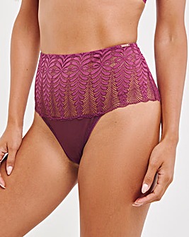 Figleaves Curve Opulence Lace Deep Brazilian Brief