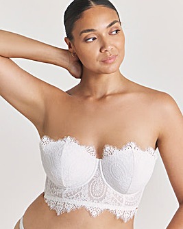 Figleaves Curve Adore White Lace Padded Multiway Bra (B-H) White