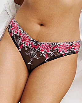 Figleaves Curve Neon Floral V Brazilian