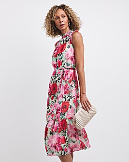 Joanna Hope Tie Waist Midi Dress