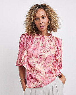 Joanna Hope Frill Shoulder Blouse