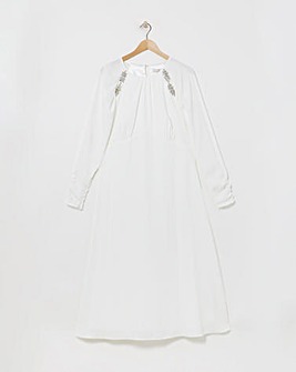 Joanna Hope Ivory Embellished Bridal Midi Dress