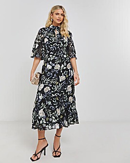 Joanna Hope Floral Burnout Maxi Dress