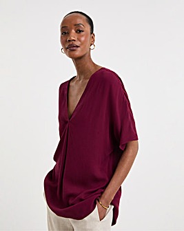 Crinkle Tunic Top