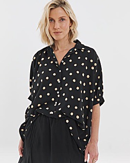 Printed Oversized Blouse