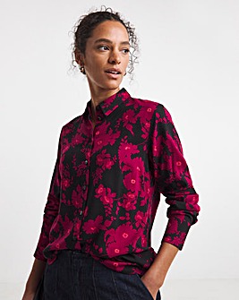 Dipped Back Long Sleeve Shirt