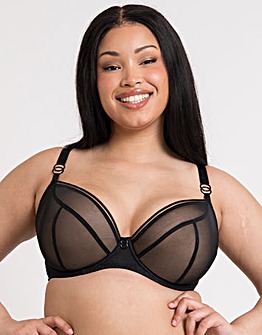 Curvy Kate Lifestyle Non-Padded Wired Plunge Bra Black