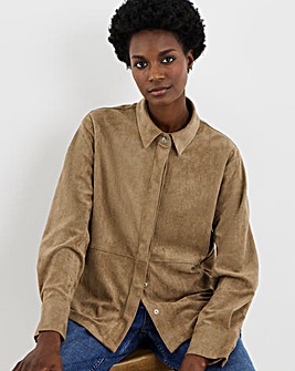 Suedette Long Sleeve Shirt