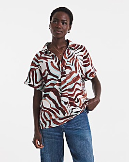 Collar Detail Short Sleeve Tunic