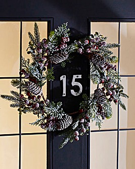 Frosted Red Berry Wreath