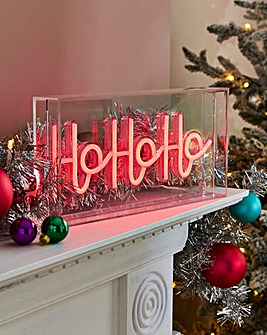 Ho Ho Ho Neon Christmas Sign