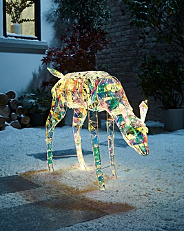 Iridescent Reindeer Decoration