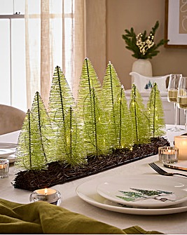 Lit Christmas Tree Centrepiece