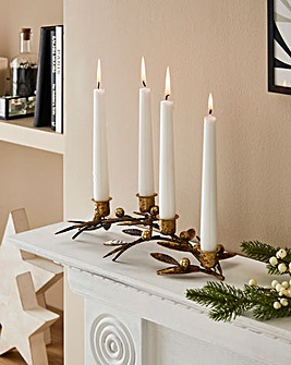 Gisela Graham Christmas Candlelabra