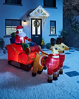 Inflatable Santas Sleigh - 2.4m