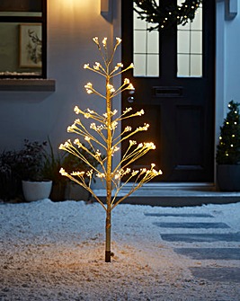 Gold LED Twig Tree