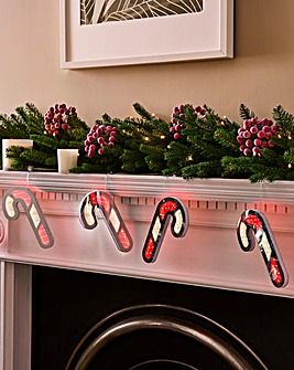 Candy Cane Infinity Garland