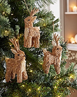 Bristle Reindeer - Set of 3