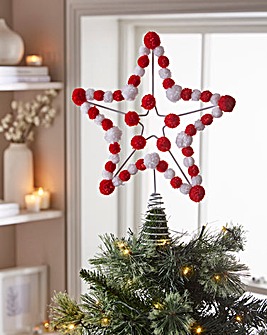 Gisela Graham Pom Pom Tree Topper