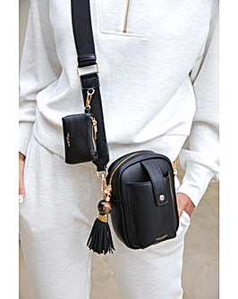 Luella Grey Elise Black Camera Crossbody