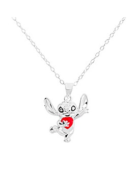 Stitch Enamel Heart Necklace