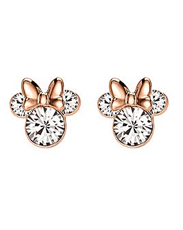 Minnie Mouse Silver Earrings