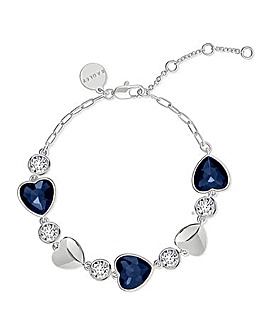 Radley Silver Plated Heart Stone Set Bracelet