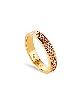 Royal Clogau 9ct Solid Gold Annwyl Slim Channel Ring