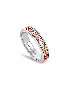 Royal Clogau Sterling Silver Annwyl Slim Channel Ring
