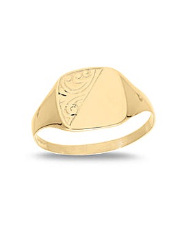 9 Carat Gold Men's Signet Ring
