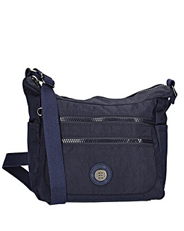 Enrico Benetti Suzie Single Handle Crinkle Nylon Shoulderbag