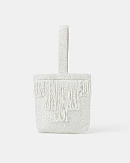 Bridal Beaded Fringe Bag