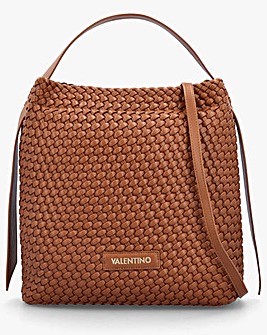 Valentino Bags Shantel Woven Tan Hobo Bag