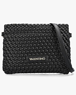 Valentino Bags Shantel Woven Black Shoulder Bag