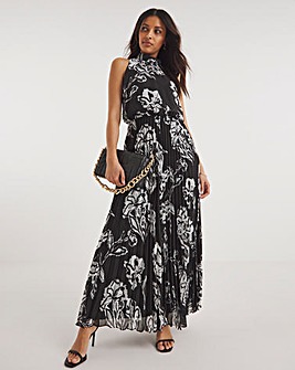 Pleated Maxi Dress