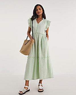 Cheesecloth Smock Dress