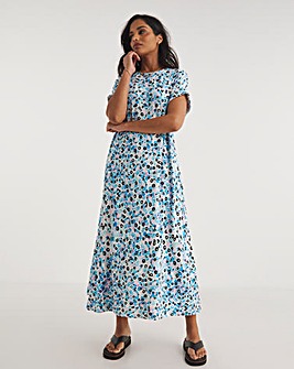 Great Value Soft Touch Jesery Midi A-Line Dress