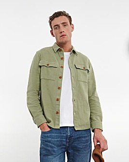Brushed Flannel Overshirt