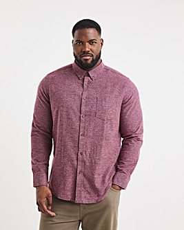 Wine Textured Flannel Shirt