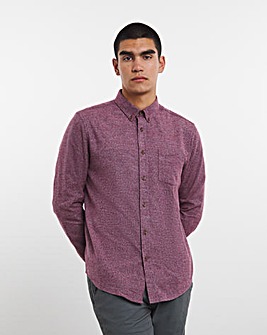 Wine Textured Flannel Shirt