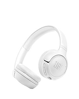 JBL Tune 530BT On-Ear Bluetooth Pure Bass Wireless Headphones - White