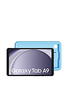 Samsung Galaxy Tab A9 8.7in 64GB WiFi Tablet with Kids Case - Grey/Blue