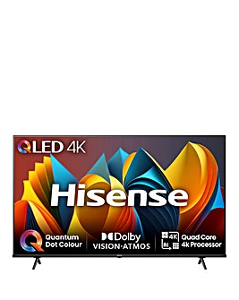 Hisense 43in 43E7NQTUK Smart 4K UHD HDR QLED TV with Amazon Alexa