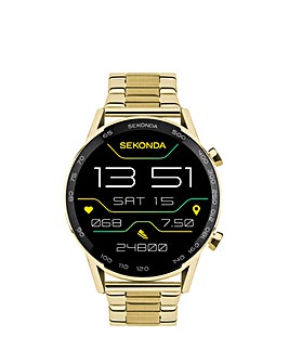 Sekonda Active Plus Smart Watch - Gold Alloy Case & Stainless Steel Bracelet