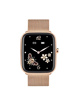 Sekonda Motion Plus Smart Watch - Rose Gold Alloy & Stainless Steel Mesh